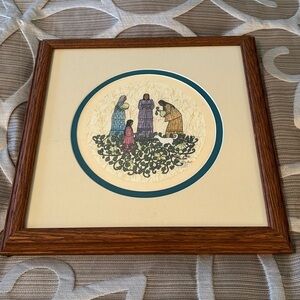Native American Artist Jane Bales 711/1000 Limited Print Professionally Framed